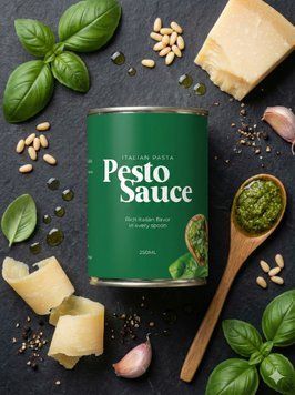 Етикетки для соусу Pesto 307 фото