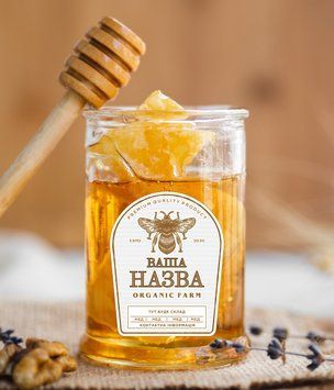 Етикетка на мед дизайн №5 082 фото